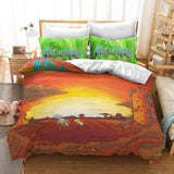Rick And Morty Bedding Set Quilt Duvet Cover Christmas Sheets Bed Sets - EBuycos