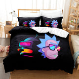 Rick and Morty Cosplay 3-Piece Bedding Sets Duvet Covers Bed Sheets - EBuycos