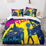 Rick and Morty Cosplay 3-Piece Bedding Sets Duvet Covers Bed Sheets - EBuycos