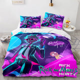 Rick and Morty Cosplay 3-Piece Bedding Sets Duvet Covers Bed Sheets - EBuycos