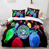 Rick and Morty Cosplay 3-Piece Bedding Sets Duvet Covers Bed Sheets - EBuycos