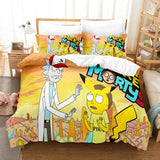 Rick and Morty Cosplay Bedding Sets Duvet Covers Comforter Bed Sheets - EBuycos