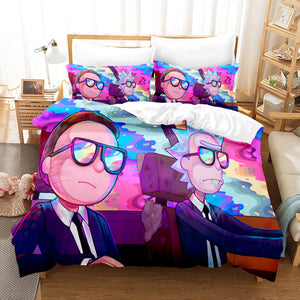 Rick and Morty Cosplay Bedding Sets Duvet Covers Comforter Bed Sheets - EBuycos