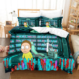 Rick and Morty Cosplay Bedding Sets Duvet Covers Comforter Bed Sheets - EBuycos