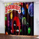 Rick and Morty Curtains Blackout Window Drapes