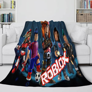 Roblox Blanket Flannel Fleece Throw Cosplay Blanket Christmas Bedding - EBuycos