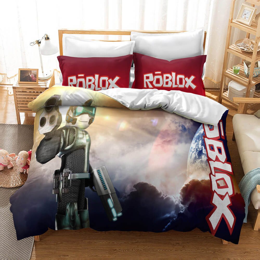 Roblox Cosplay Bedding Set Duvet Cover Bed Sheets Kids Bedroom Decor - EBuycos