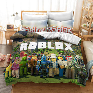 Roblox Cosplay Kids Bedding Set Duvet Covers Christmas Bed Sheets Sets - EBuycos