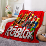 Roblox Pattern Blanket Flannel Throw Room Decoration