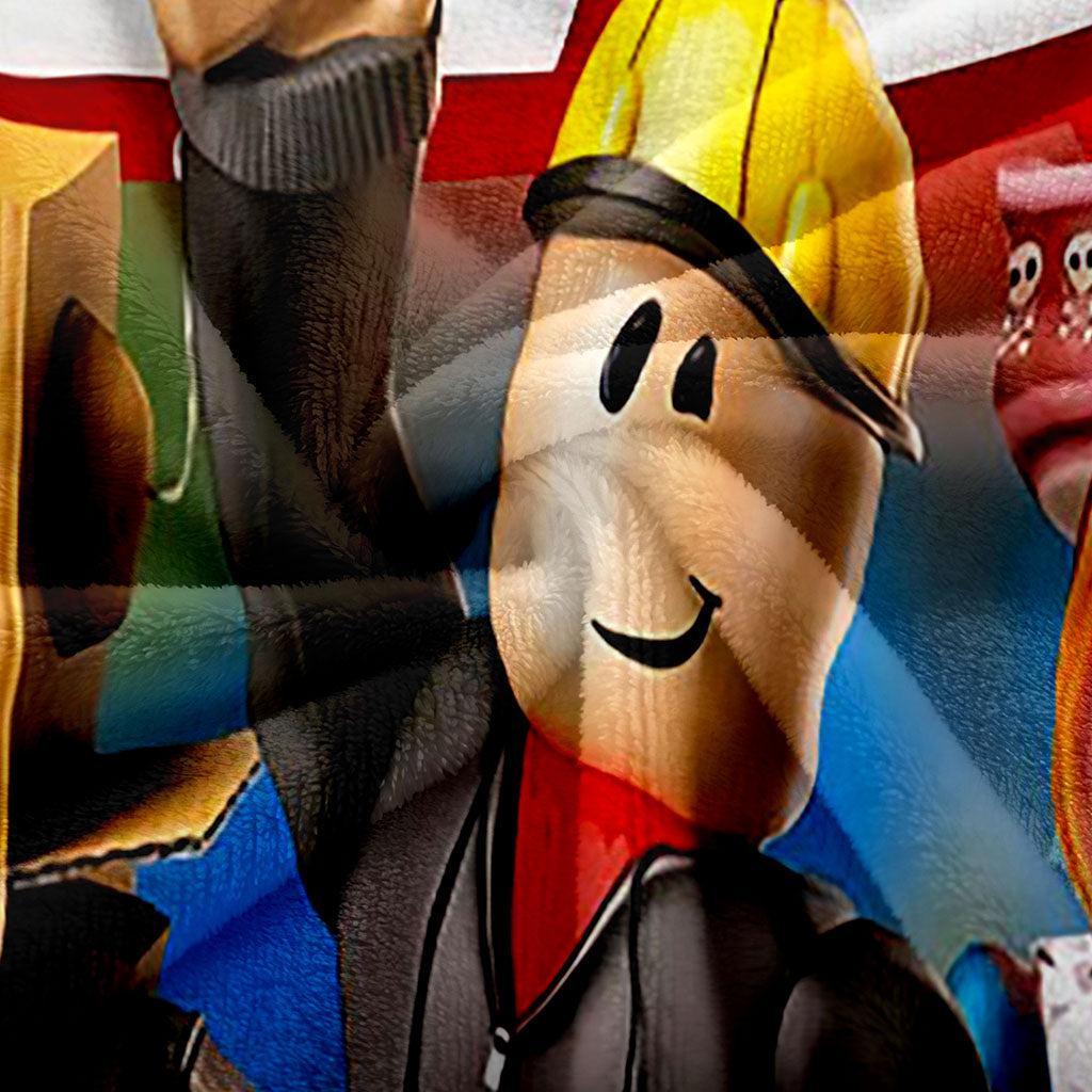 Roblox Pattern Blanket Flannel Throw Room Decoration