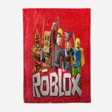 Roblox Pattern Blanket Flannel Throw Room Decoration