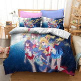 Sailor Moon Cosplay Bedding Set Duvet Cover Christmas Bed Sheets Sets - EBuycos