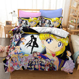 Sailor Moon Cosplay Bedding Set Duvet Cover Christmas Bed Sheets Sets - EBuycos