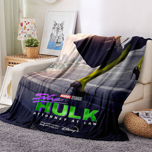 She Hulk Blanket Flannel Fleece Blanket Throw Cosplay Blanket Room Decoration