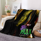She Hulk Blanket Flannel Fleece Blanket Throw Cosplay Blanket Room Decoration