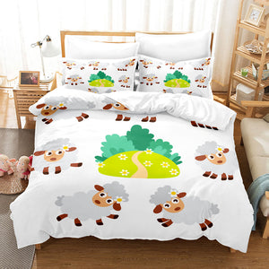 Sheep Bedding Set Quilt Cover Without Filler