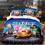 Sing 2 Bedding Set Quilt Duvet Cover Pillowcase Bedding Sets - EBuycos