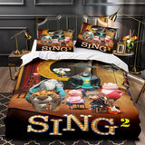 Sing 2 Bedding Set Quilt Duvet Cover Pillowcase Bedding Sets for Kids - EBuycos