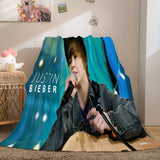 Singer Justin Bieber Flannel Fleece Throw Blanket Comforter Set - EBuycos