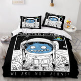 Space Astronaut Bedding Set Duvet Cover Comforter Bed Sheets - EBuycos