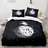 Space Astronaut Bedding Set Duvet Cover Comforter Bed Sheets - EBuycos