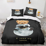 Space Astronaut Bedding Set Duvet Cover Comforter Bed Sheets - EBuycos