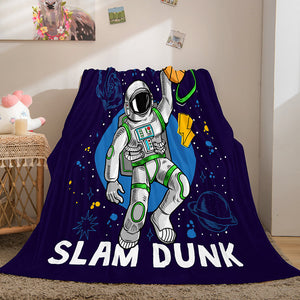 Space Astronaut Blanket Soft Flannel Blanket Comforter Bedding Sets - EBuycos