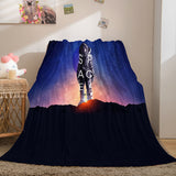 Space Astronaut Blanket Soft Flannel Blanket Comforter Bedding Sets - EBuycos