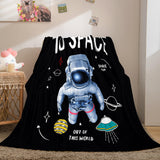 Space Astronaut Blanket Soft Flannel Blanket Comforter Bedding Sets - EBuycos