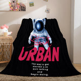 Space Astronaut Blanket Soft Flannel Blanket Comforter Bedding Sets - EBuycos