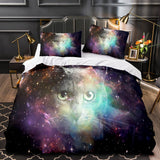 Space Cat Astronaut Cat In Space Bedding Set Duvet Covers Bedding Sets - EBuycos