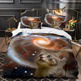 Space Cat Astronaut Cats In Space Bedding Set Duvet Cover Bedding Sets - EBuycos