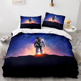 Spaceman Cosplay Bedding Set Duvet Cover Comforter Bed Sheets - EBuycos