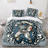 Spaceman Cosplay Bedding Set Duvet Cover Comforter Bed Sheets - EBuycos
