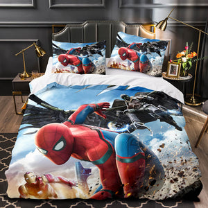 Spider-Man Homecoming Cosplay Bedding Sets Duvet Covers Bed Sheets - EBuycos