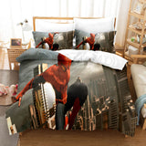 Spider-Man Cosplay Full Bedding Set Duvet Cover Comforter Bed Sheets - EBuycos