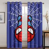 Spider Man Curtains Cosplay Blackout Window Treatments Drapes Room Decor