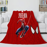 Spiderman Cosplay Blanket Flannel Fleece Blanket Throw Wrap Nap Quilt