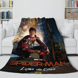 Spiderman Cosplay Blanket Flannel Fleece Blanket Throw Wrap Nap Quilt - EBuycos