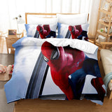 Spiderman Cosplay Full Bedding Set Duvet Cover Comforter Bed Sheets - EBuycos