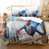 Spiderman Cosplay Full Bedding Set Duvet Cover Comforter Bed Sheets - EBuycos
