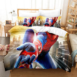 Spiderman Cosplay Full Bedding Set Duvet Cover Comforter Bed Sheets - EBuycos