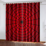 Spiderman Curtains Cosplay Blackout Window Treatments Drapes for Room Decor