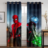 Spiderman Curtains Cosplay Blackout Window Treatments Drapes for Room Decor