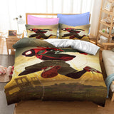 Spiderman Miles Morales Cosplay Bedding Set Duvet Cover Bed Sheets Sets - EBuycos