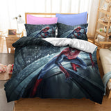 Spiderman Miles Morales Cosplay Bedding Set Duvet Cover Bed Sheets Sets - EBuycos