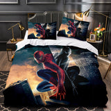 Spiderman Spider-Man Bedding Set Quilt Duvet Covers Bed Sheets Home Decor - EBuycos