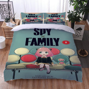 Spy x Family Bedding Set Cosplay Quilt Cover Without Filler