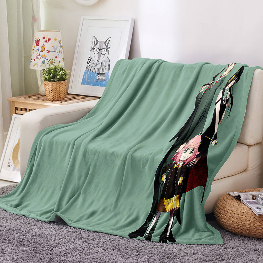 Spy x Family Flannel Fleece Blanket Throw Cosplay Blanket Decoration