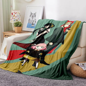 Spy x Family Flannel Fleece Blanket Throw Cosplay Blanket Decoration